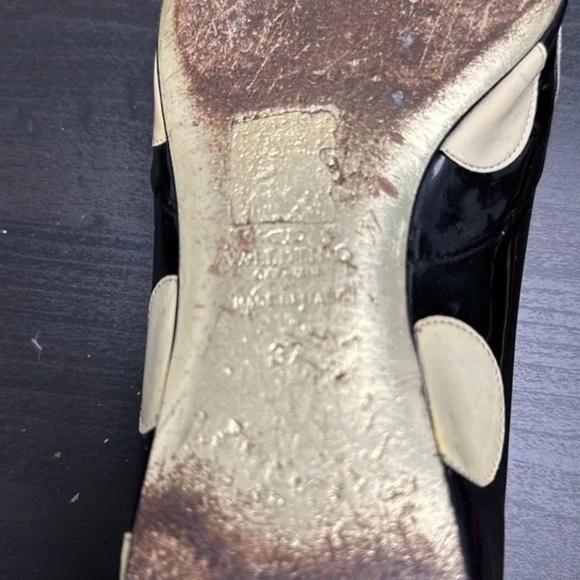 VTG Valentino Garavani Patent Leather Polka Dot Flats IT 37 US 7 - Picture 9 of 11